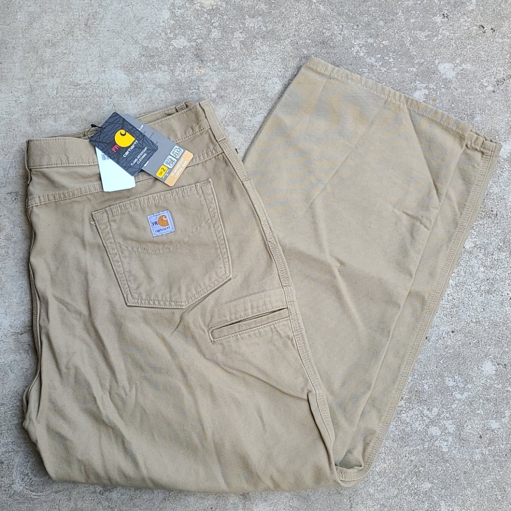 Carharett FR Pants NEW 42×32 Tan